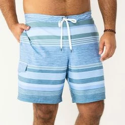 Men's Big & Tall Sonoma Goods For Life® E-Board Swim Trunks Black Stripe -Sonoma Goods For Life shop unnamed file 14752