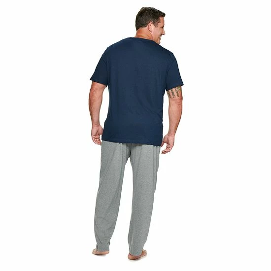 Big & Tall Sonoma Goods For Life® Modern-Fit Pajama Sleep Set Navy Pier 4 Big & Tall Sonoma Goods For Life® Modern-Fit Pajama Sleep Set Navy Pier - Image 2