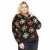 Plus Size Sonoma Goods For Life® Sherpa Hooded Henley Pullover Top Cream Blanket Print -Sonoma Goods For Life shop unnamed file 14785