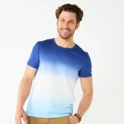 Men's Sonoma Goods For Life® Striped Crewneck Tee Blue Peach Stripe -Sonoma Goods For Life shop unnamed file 14800