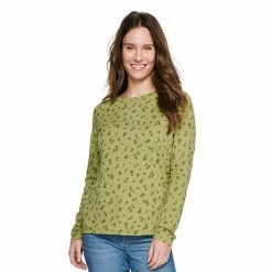 Women's Sonoma Goods For Life® Long Sleeve Crewneck Tee Gray Heart -Sonoma Goods For Life shop unnamed file 14849