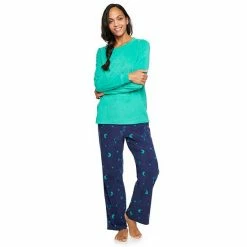 Women's Sonoma Goods For Life® Microfleece Pajama Set Pink Plaid -Sonoma Goods For Life shop unnamed file 1485
