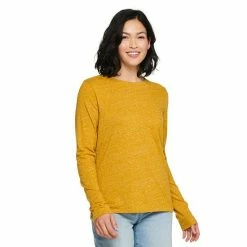 Women's Sonoma Goods For Life® Long Sleeve Crewneck Tee Gray Heart -Sonoma Goods For Life shop unnamed file 14852