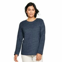 Women's Sonoma Goods For Life® Long Sleeve Crewneck Tee Gray Heart -Sonoma Goods For Life shop unnamed file 14856