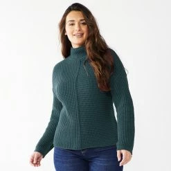 Petite Sonoma Goods For Life® Relaxed Exposed Seaming Sweater Marsala Flower -Sonoma Goods For Life shop unnamed file 14867