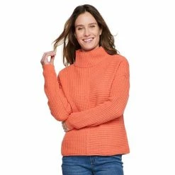 Petite Sonoma Goods For Life® Relaxed Exposed Seaming Sweater Marsala Flower -Sonoma Goods For Life shop unnamed file 14870