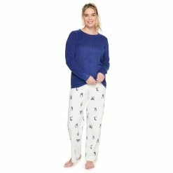 Women's Sonoma Goods For Life® Microfleece Pajama Set Pink Plaid -Sonoma Goods For Life shop unnamed file 1490