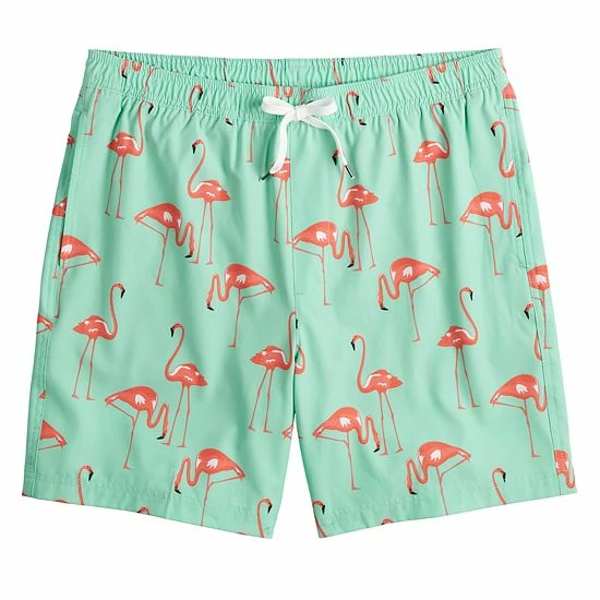 Men's Sonoma Goods For Life® Compression Lined Swim Trunks Coral Stripe 5 Men's Sonoma Goods For Life® Compression Lined Swim Trunks Coral Stripe - Image 3