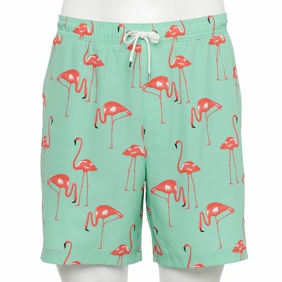 Men's Sonoma Goods For Life® Compression Lined Swim Trunks Coral Stripe 14 Men's Sonoma Goods For Life® Compression Lined Swim Trunks Coral Stripe - Image 12