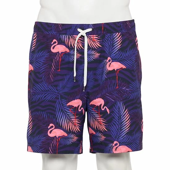 Men's Sonoma Goods For Life® Compression Lined Swim Trunks Coral Stripe 16 Men's Sonoma Goods For Life® Compression Lined Swim Trunks Coral Stripe - Image 14