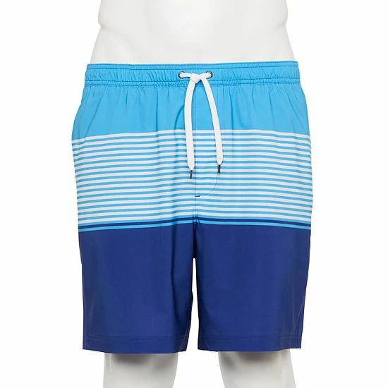 Men's Sonoma Goods For Life® Compression Lined Swim Trunks Coral Stripe 20 Men's Sonoma Goods For Life® Compression Lined Swim Trunks Coral Stripe - Image 18