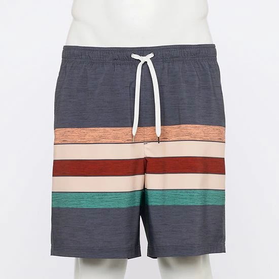 Men's Sonoma Goods For Life® Compression Lined Swim Trunks Coral Stripe 21 Men's Sonoma Goods For Life® Compression Lined Swim Trunks Coral Stripe - Image 19