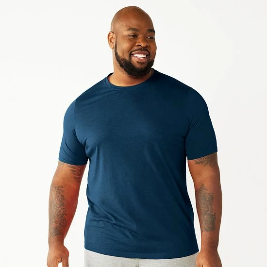 Big & Tall Sonoma Goods For Life® Supersoft Crewneck Sleep Tee Navy Pier 5 Big & Tall Sonoma Goods For Life® Supersoft Crewneck Sleep Tee Navy Pier - Image 3