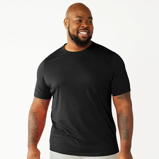 Big & Tall Sonoma Goods For Life® Supersoft Crewneck Sleep Tee Navy Pier 7 Big & Tall Sonoma Goods For Life® Supersoft Crewneck Sleep Tee Navy Pier - Image 5