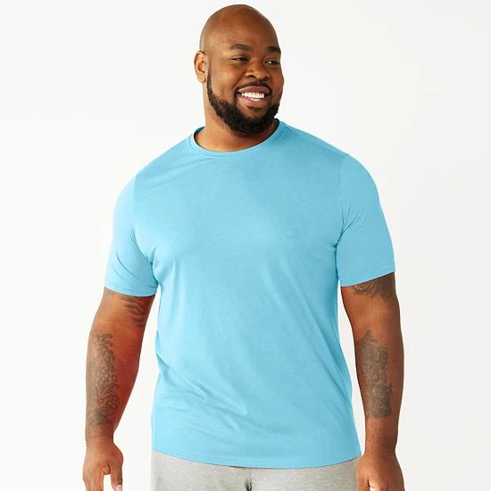 Big & Tall Sonoma Goods For Life® Supersoft Crewneck Sleep Tee Navy Pier 8 Big & Tall Sonoma Goods For Life® Supersoft Crewneck Sleep Tee Navy Pier - Image 6