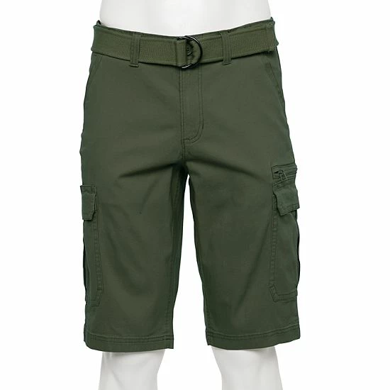 Men's Sonoma Goods For Life® Belted Casual Cargo Shorts White Plaid 8 Men's Sonoma Goods For Life® Belted Casual Cargo Shorts White Plaid - Image 6