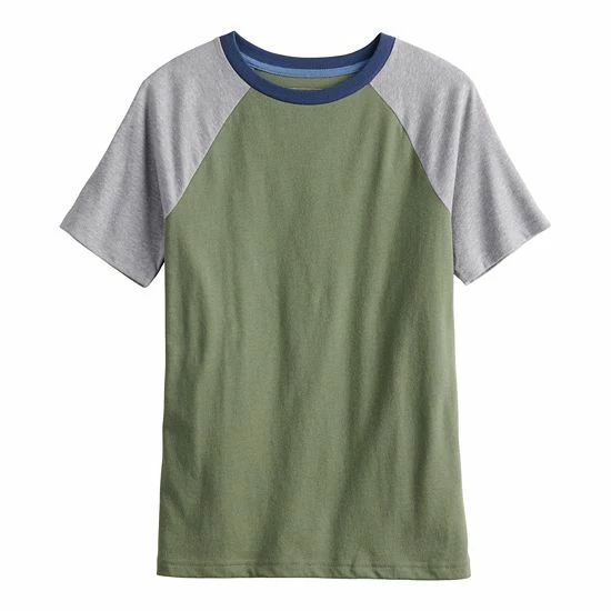 Boys 8-20 Sonoma Goods For Life® Everyday Raglan Tee In Regular & Husky Geniva Blue 4 Boys 8-20 Sonoma Goods For Life® Everyday Raglan Tee In Regular & Husky Geniva Blue - Image 2