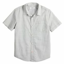 Boys 8-20 Sonoma Goods For Life® Short Sleeve Button-Up Shirt In Regular & Husky Sarasota Blue -Sonoma Goods For Life shop unnamed file 15028