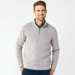 Men's Sonoma Goods For Life® Quarter-Zip Fleece Top Gold -Sonoma Goods For Life shop unnamed file 1506