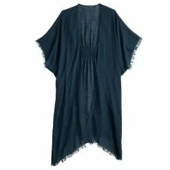 Women's Sonoma Goods For Life® Textured Gauze Cinched Topper Blue -Sonoma Goods For Life shop unnamed file 15083