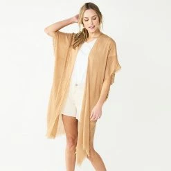 Women's Sonoma Goods For Life® Textured Gauze Cinched Topper Blue -Sonoma Goods For Life shop unnamed file 15086