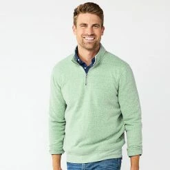 Men's Sonoma Goods For Life® Quarter-Zip Fleece Top Gold -Sonoma Goods For Life shop unnamed file 1510