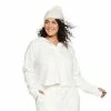 Plus Size Sonoma Goods For Life® X Denise Bidot Rib Henley Hoodie Oatmeal