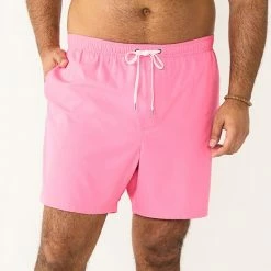 Men's Big & Tall Sonoma Goods For Life® Solid Swim Trunks Pink -Sonoma Goods For Life shop unnamed file 15125