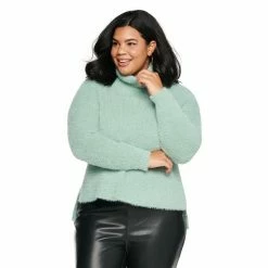 Plus Size Sonoma Goods For Life® X Denise Bidot Cowlneck Sweater Blue -Sonoma Goods For Life shop unnamed file 15133