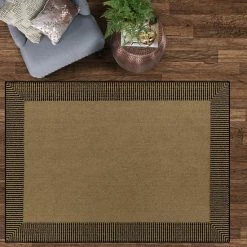 Sonoma Goods For Life® Encore Striped Border Washable Rug Brown Khaki -Sonoma Goods For Life shop unnamed file 1514