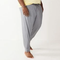 Big & Tall Sonoma Goods For Life® Super Soft Jogger Pants Titanium Heather