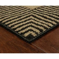 Sonoma Goods For Life® Encore Striped Border Washable Rug Brown Khaki -Sonoma Goods For Life shop unnamed file 1518