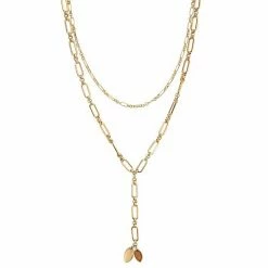 Sonoma Goods For Life® Two Row Multi Chain And Charm Y-Necklace