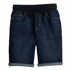 Boys 8-20 Sonoma Goods For Life® Denim Pull On Shorts In Regular & Husky Medium Wash