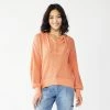 Women's Sonoma Goods For Life® Button Up Hooded Sweater Carolina Peach -Sonoma Goods For Life shop unnamed file 15212