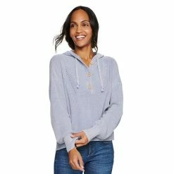Women's Sonoma Goods For Life® Button Up Hooded Sweater Carolina Peach -Sonoma Goods For Life shop unnamed file 15216