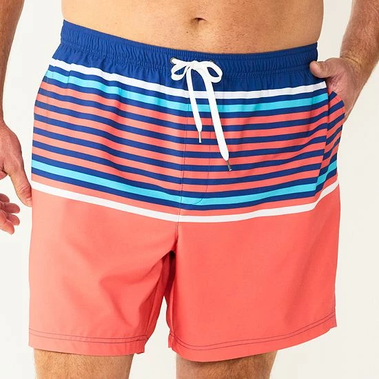 Men's Big & Tall Sonoma Goods For Life® Swim Trunks Jazzy Palm 16 Men's Big & Tall Sonoma Goods For Life® Swim Trunks Jazzy Palm - Image 14