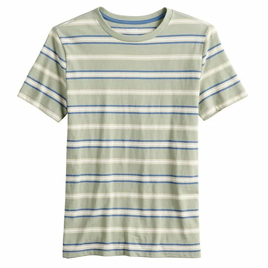 Boys 8-20 Sonoma Goods For Life® Supersoft Striped Tee Black Stripe 4 Boys 8-20 Sonoma Goods For Life® Supersoft Striped Tee Black Stripe - Image 2