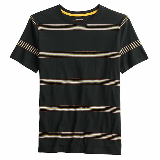 Boys 8-20 Sonoma Goods For Life® Supersoft Striped Tee Black Stripe 6 Boys 8-20 Sonoma Goods For Life® Supersoft Striped Tee Black Stripe - Image 4