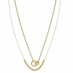 Sonoma Goods For Life® 2 Row Connected Link & Beaded Necklace