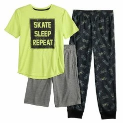 Boys 5-20 Sonoma Goods For Life® Top, Shorts & Pants Pajama Set Stay Wild