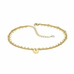 Sonoma Goods For Life® Gold Tone Station Layered Anklet