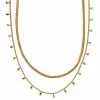 Sonoma Goods For Life® Gold Tone 2 Row Snake And Shaky Chain Necklace