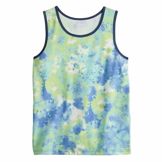 Boys 8-20 Sonoma Goods For Life® Super Soft Tie Dye Tank Top Blue Tie Dye 4 Boys 8-20 Sonoma Goods For Life® Super Soft Tie Dye Tank Top Blue Tie Dye - Image 2