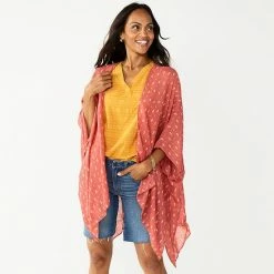 Women's Sonoma Goods For Life Zumo Geo Tacked Ruana