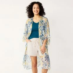 Women's Sonoma Goods For Life® Watercolor Ikat Long Kimono Ivory Multi 9 Women's Sonoma Goods For Life® Watercolor Ikat Long Kimono Ivory Multi -Sonoma Goods For Life shop unnamed file 15441