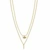 Sonoma Goods For Life® 2 Row Half Moon & Bar Pendant Necklace