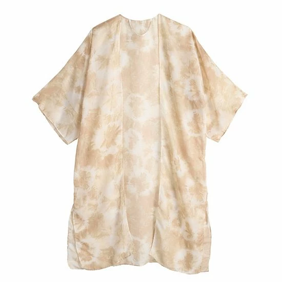 Women's Sonoma Goods For Life® Radial Tie-Dye Kimono Green 5 Women's Sonoma Goods For Life® Radial Tie-Dye Kimono Green - Image 3