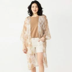 Women's Sonoma Goods For Life® Radial Tie-Dye Kimono Green 10 Women's Sonoma Goods For Life® Radial Tie-Dye Kimono Green -Sonoma Goods For Life shop unnamed file 15481