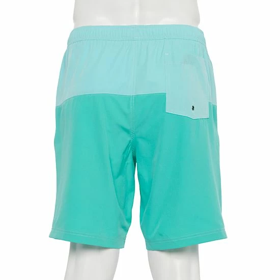 Men's Sonoma Goods For Life® 9-Inch Colorblock Full Elastic-Waistband Swim Trunks Purple Aqua Block 4 Men's Sonoma Goods For Life® 9-Inch Colorblock Full Elastic-Waistband Swim Trunks Purple Aqua Block - Image 2